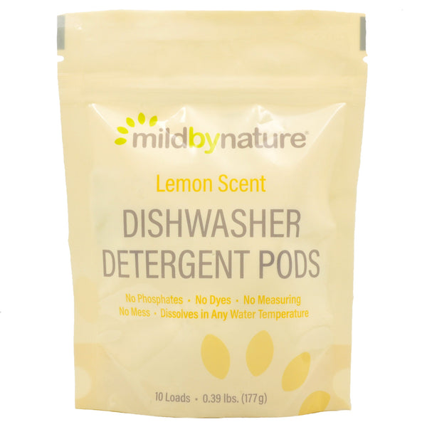 Mild By Nature Dishwashing Detergent Pods Lemon Scent - 10 loads (177g) - Organics.ph