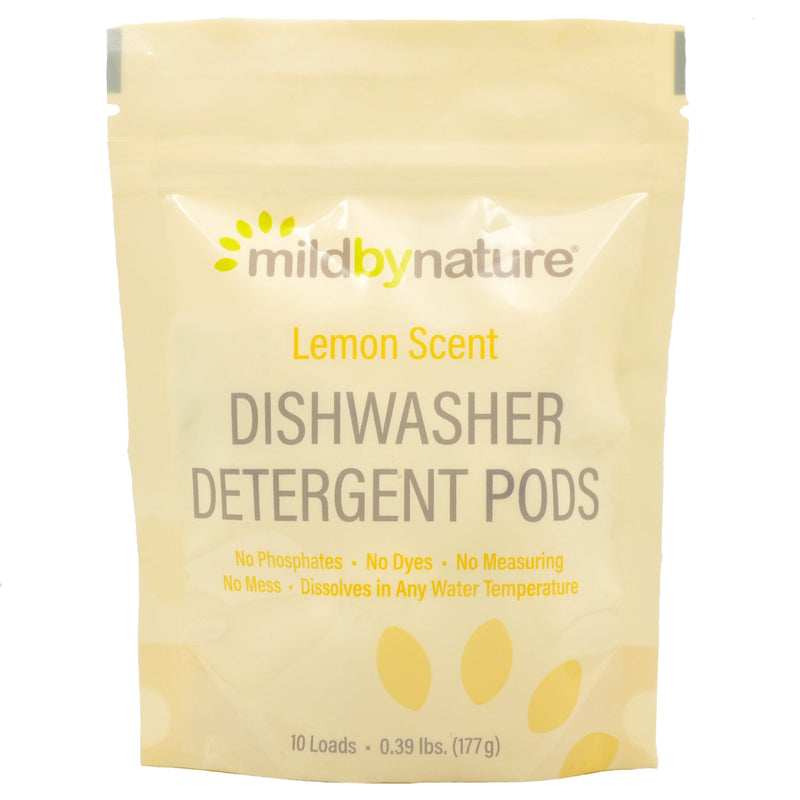 Mild By Nature Dishwashing Detergent Pods Lemon Scent - 10 loads (177g) - Organics.ph