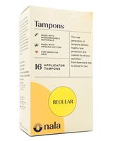 Nala Organic Biodegradable Tampons - Regular (16 tampons) - Organics.ph