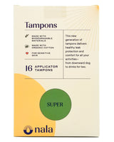 Nala Organic Biodegradable Tampons - Super (16 tampons) - Organics.ph