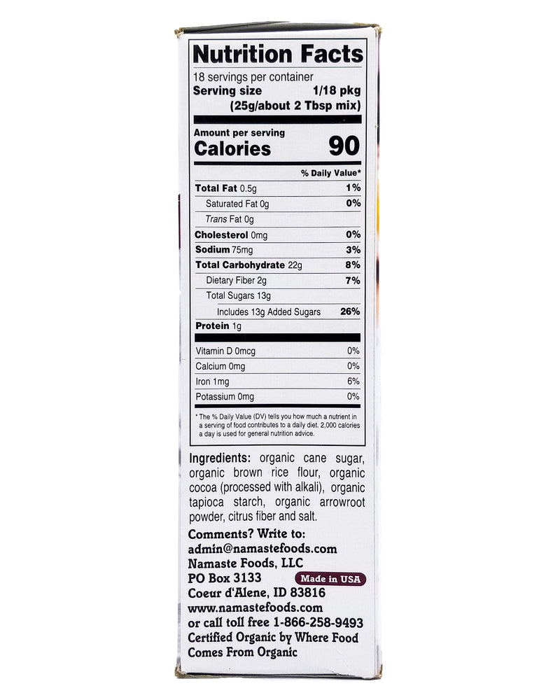 Namaste Organic Brownie Mix - Dark Chocolate (454g) - Organics.ph