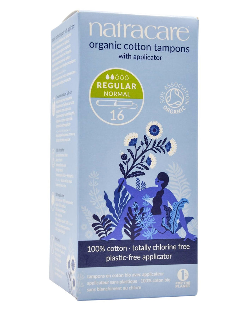 Natracare Organic Tampons - Regular with Applicator (16 pads) - Organics.ph