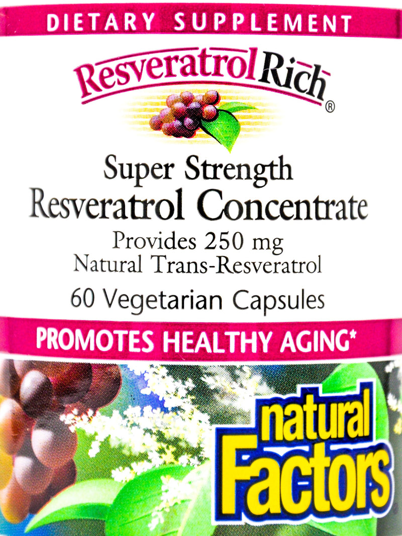 Natural Factors Resveratrol 250mg (60 capsules) - Organics.ph