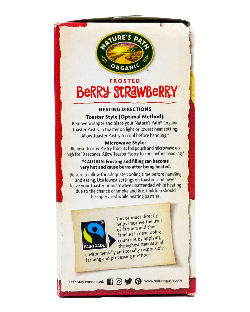 Nature's Path Organic Toaster Pastries - Frosted Berry Strawberry (312g) - Organics.ph