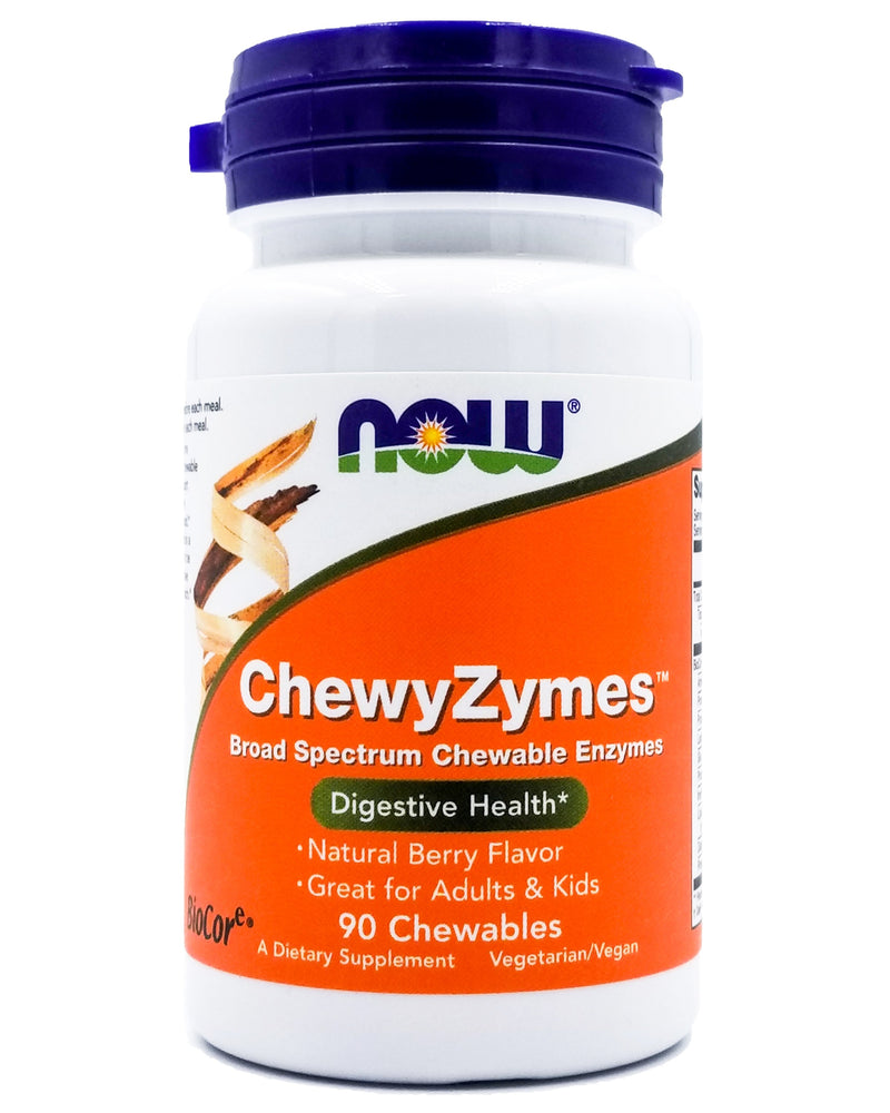 Now ChewyZymes - Natural Berry Flavor (90 chewables) - Organics.ph