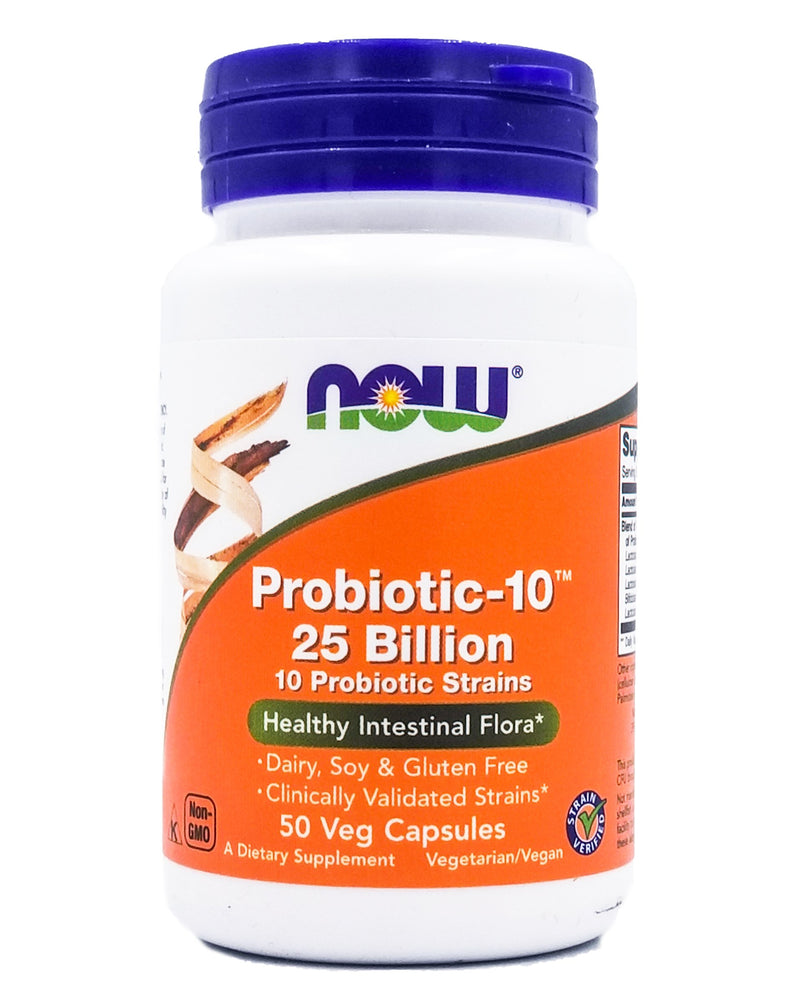 Now Probiotic - 10 Strains 25 Billion CFU (50 caps) - Organics.ph