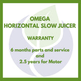 Omega Horizontal Slow Juicer - Organics.ph
