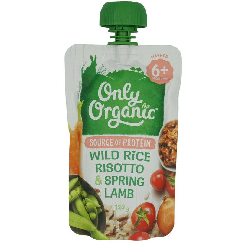 Only Organic Baby Food 6+ months - Wild Rice Risotto & Spring Lamb (120g) - Organics.ph