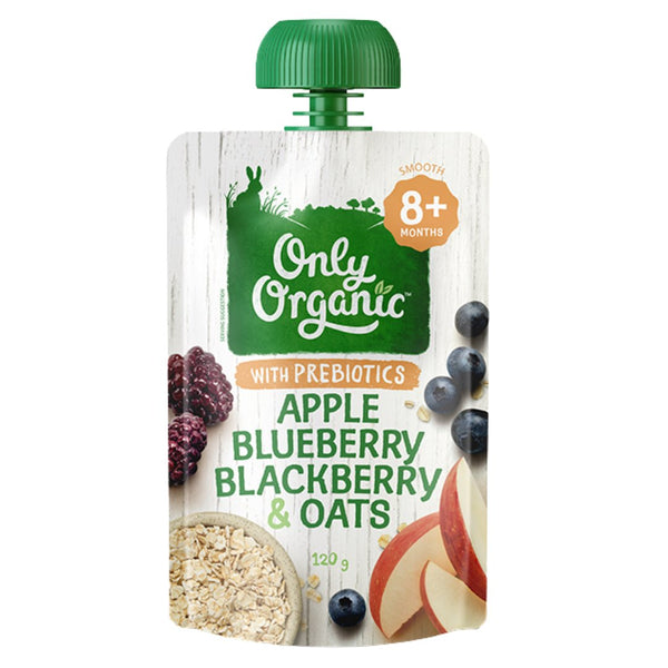 Only Organic Baby Food 8+ months Apple Blueberry Blackberry