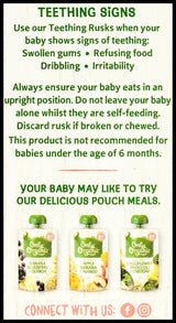 Only Organic Baby Food 8+ months - Teething Rusks (100g) - 6 Twin packs - Organics.ph