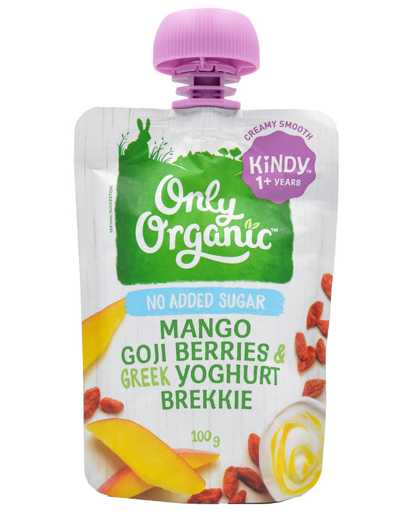 Only Organic Baby Food Kindy 1+ years - Mango Goji Berries & Greek Yoghurt Brekkie (100g) - Organics.ph