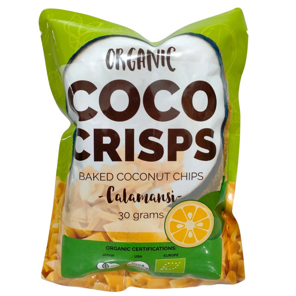 Organic Coco Crisps Baked Coconut Chips - Calamansi (30g) - Organics.ph