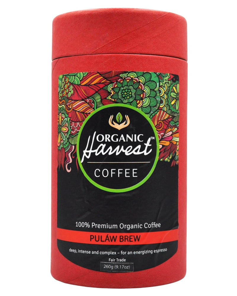 Organic Harvest Coffee Beans Canister - Pulaw Brew (250g) - Organics.ph