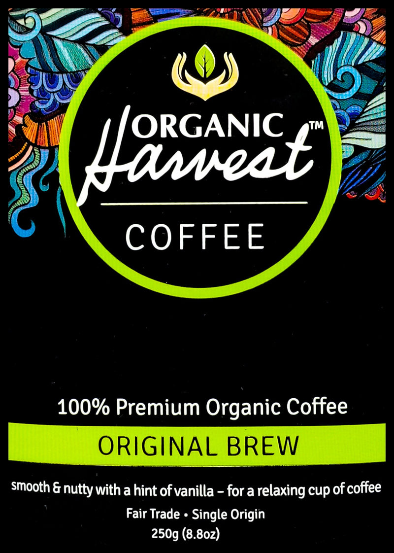 Organic Harvest Coffee Beans - Original Brew (250g) - Organics.ph