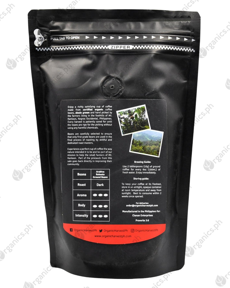 Organic Harvest Coffee Ground - Pulaw Brew (250g) - Organics.ph