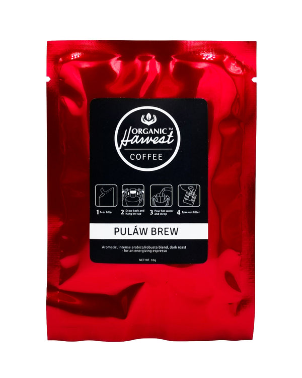 Organic Harvest Coffee Personal Drip Brew - Pulaw (10 sachets) - Organics.ph