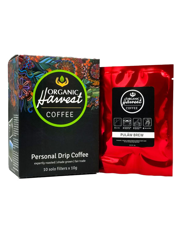Organic Harvest Coffee Personal Drip Brew - Pulaw (10 sachets) - Organics.ph