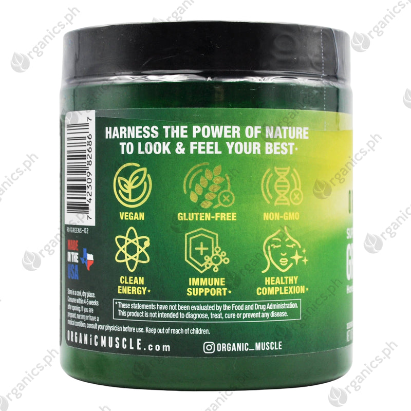 Organic Muscle Green Juice Superfood Powder (270g) - Organics.ph