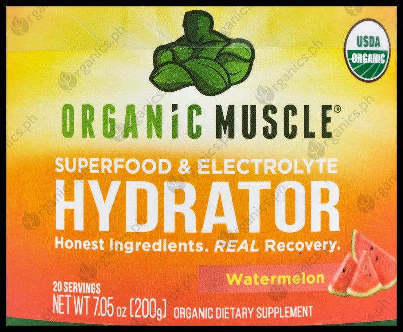 Organic Muscle Superfood Powder & Electrolyte Hydrator - Watermelon (200g) - Organics.ph
