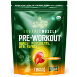 Organic Muscle Superfood Pre-Workout Powder - Strawberry Mango (15 packs x 8g) - Organics.ph