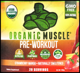 Organic Muscle Superfood Pre-Workout Powder - Strawberry Mango (160g) - Organics.ph