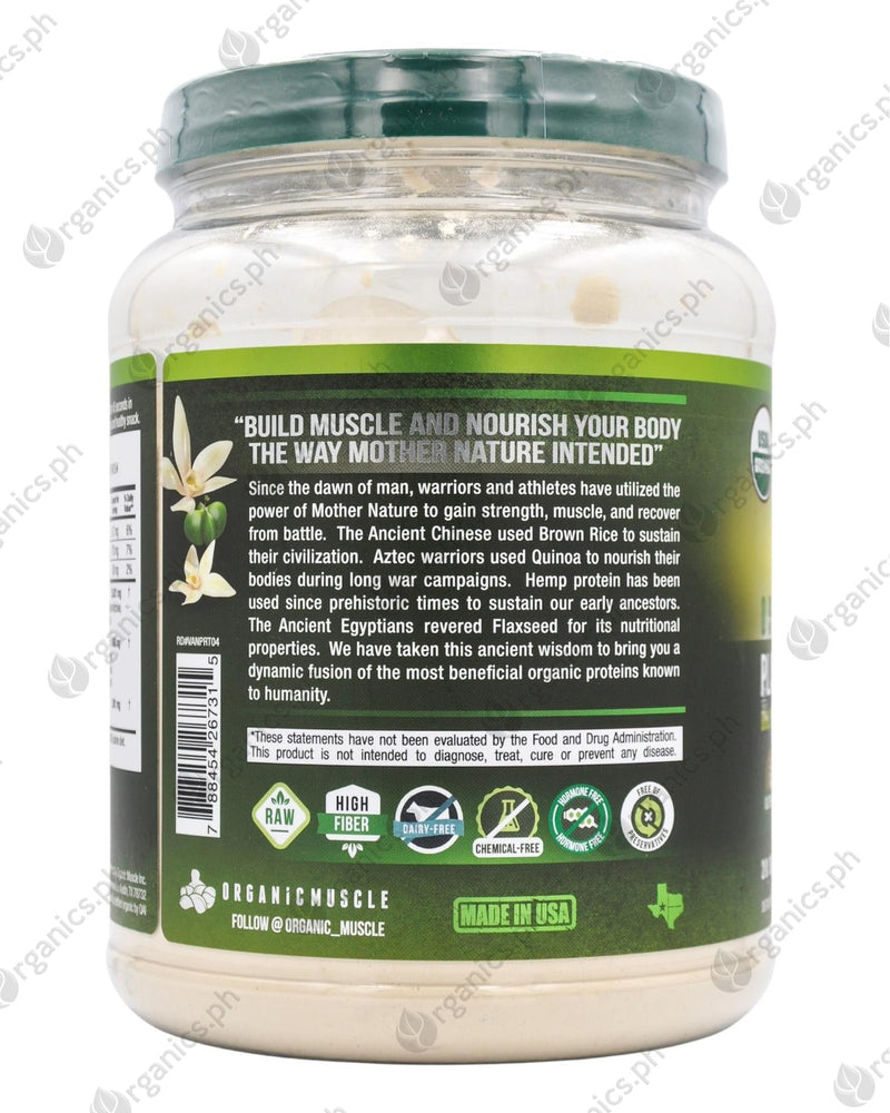 Organic Muscle Vegan Protein Powder - Vanilla (760g) - Organics.ph