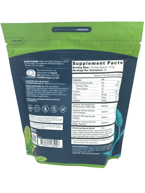 Organifi Green Juice Superfood Powder - Resealable Pouch (279g) - Organics.ph