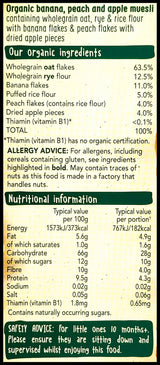 Organix Baby Food 10+ months - Banana, Peach & Apple Muesli (200g) - Organics.ph