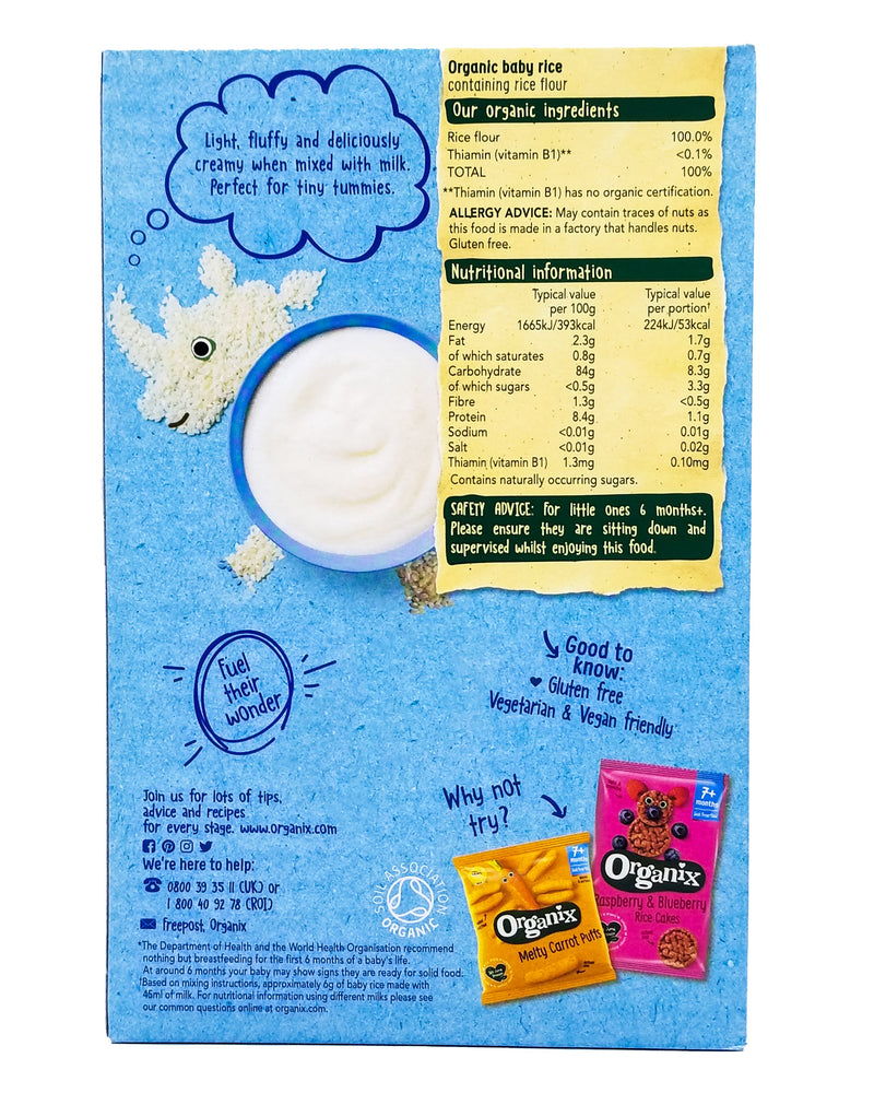 Organix Baby Food 6+ months - Baby Rice (100g) - Organics.ph