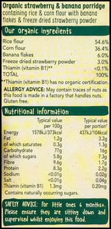 Organix Baby Food 6+ months - Strawberry & Banana Porridge (120g) - Organics.ph