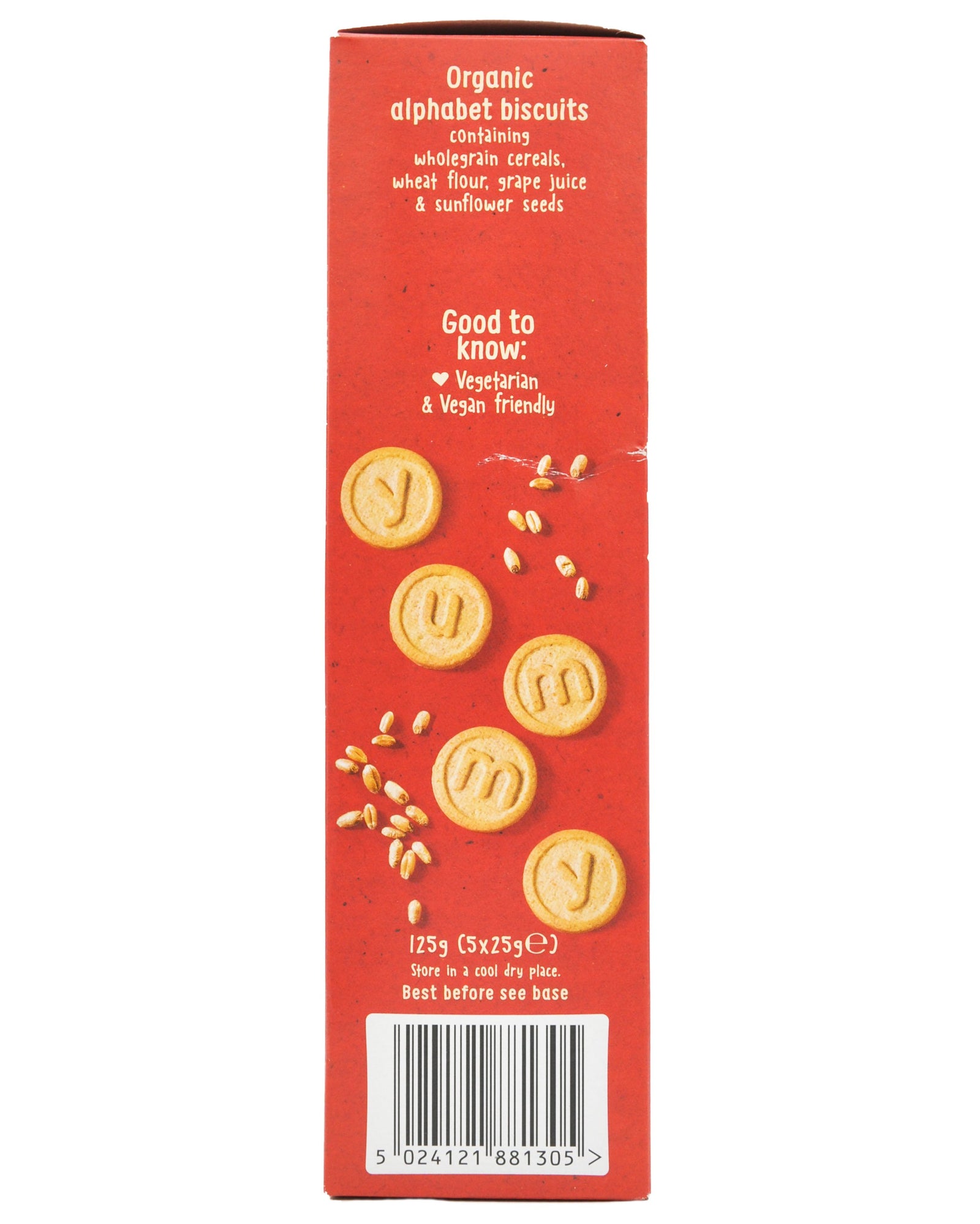 Organix Baby Snacks 12+ months Alphabet Biscuits (5x25g