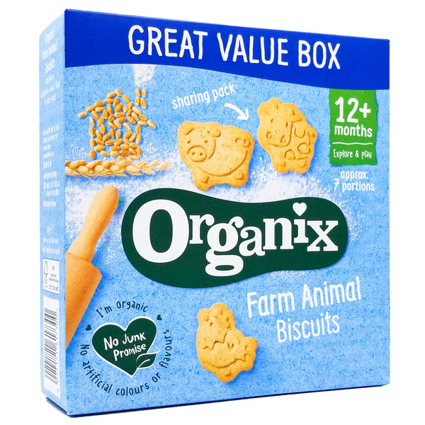 Organix Baby Snacks 12+ months - Farm Animal Biscuits (100g) - Organics.ph