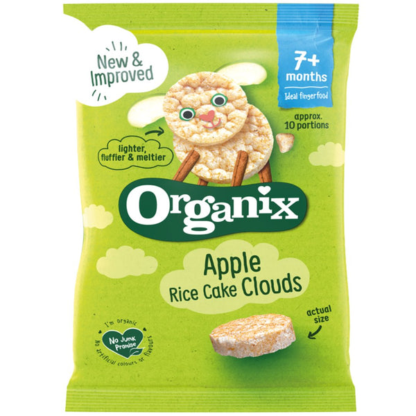 Organix Baby Snacks 7+ months - Apple Rice Cake Clouds (40g) - Organics.ph