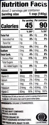 Pacific Coast Organic Whole Strawberries - Frozen (283g) - Organics.ph