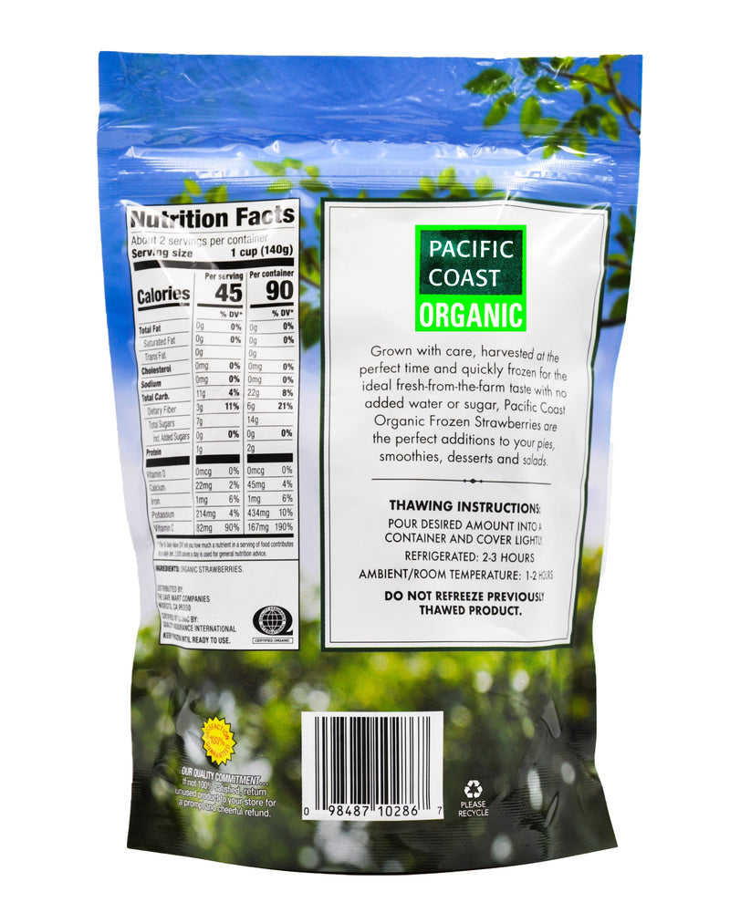 Pacific Coast Organic Whole Strawberries - Frozen (283g) - Organics.ph