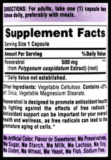 Puritan's Pride Resveratrol 500mg (60 capsules) - Organics.ph
