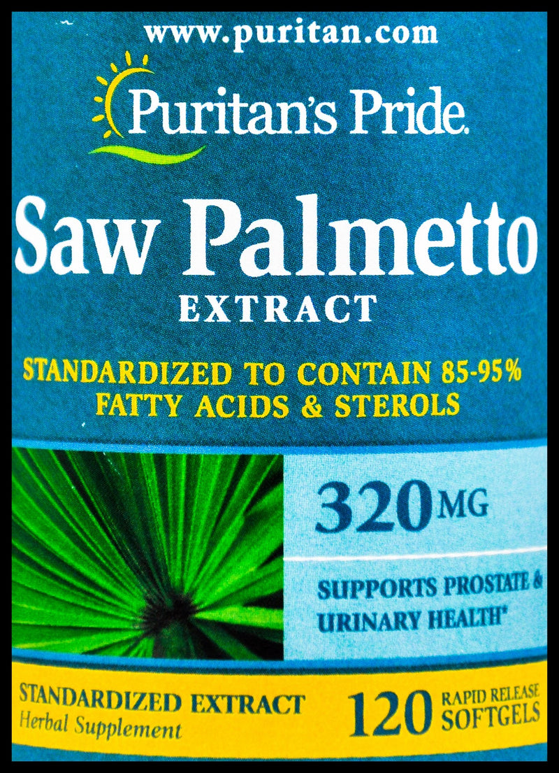 Puritan's Pride Saw Palmetto 320mg (120 softgels) - Organics.ph