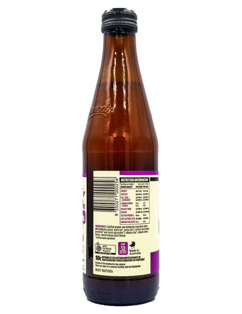 Remedy Organic Kombucha Cherry Plum (330ml bottle) - Organics.ph