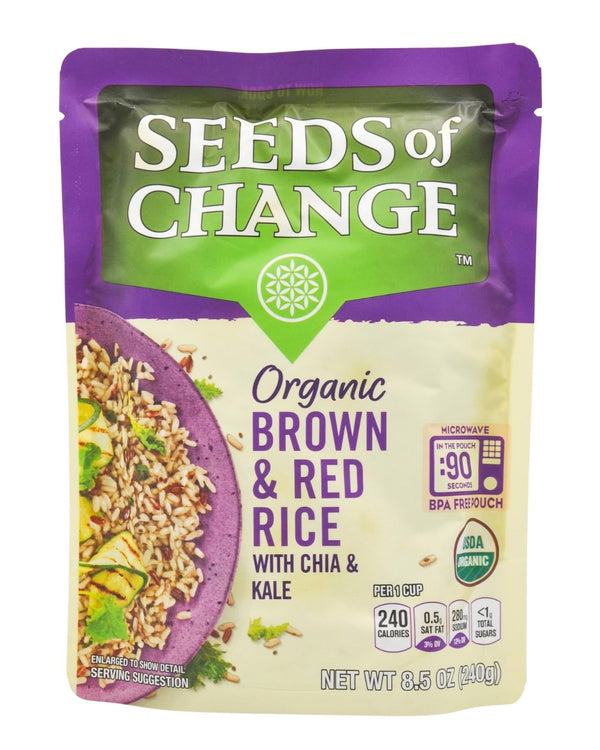 Seed of Change Organic Brown & Red Rice w/ Chia & Kale (240g) - Ready to Cook - Organics.ph