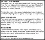 Sekaya Botanic Infusion Organic Immune Brew Tea - Ginger Root, Echinacea, Lemon (8 bags) - Organics.ph
