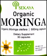Sekaya Organic Moringa (Malunggay) 500mg (30 caps) - Organics.ph