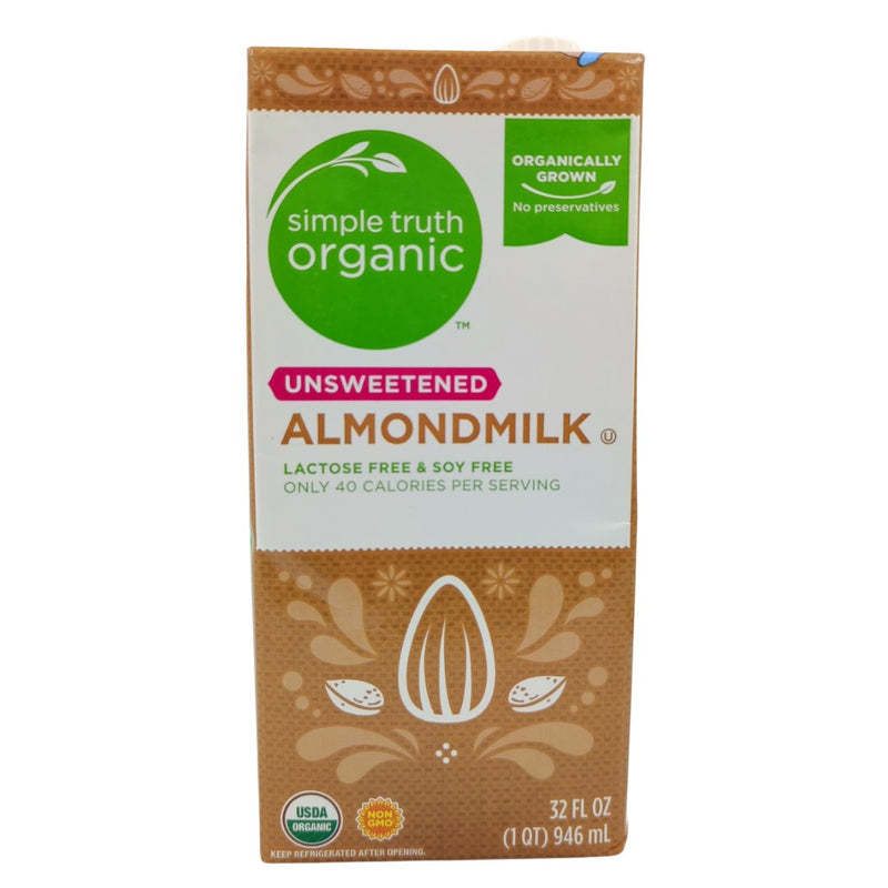 Simple Truth Organic Almond Milk - Unsweetened (946ml) - Organics.ph