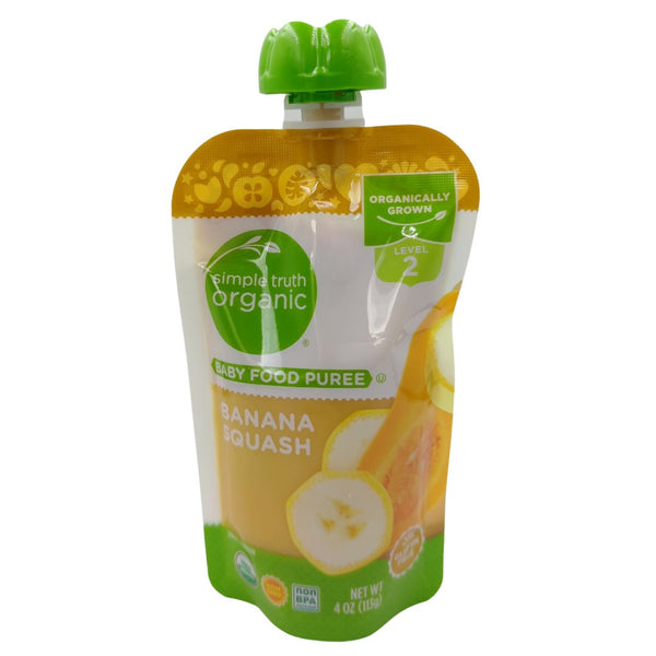 Simple Truth Organic Baby Food Puree Level 2 - Banana Squash (113g) - Organics.ph