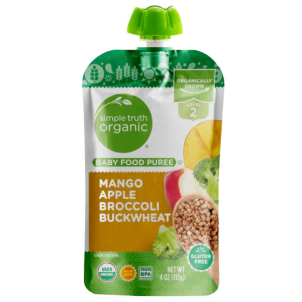 Simple Truth Organic Baby Food Puree Level 2 - Mango Apple Broccoli Buckwheat (113g) - Organics.ph