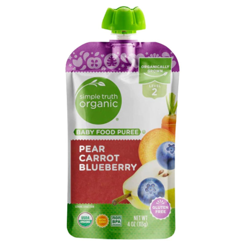 Simple Truth Organic Baby Food Puree Level 2 Pear Carrot Blueberry simple-truth-organic-baby-food-puree-level-2-pear-carrot-blueberry