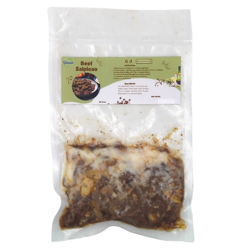 Sourced Beef Salpicao - Ready to Cook (125g) - Organics.ph