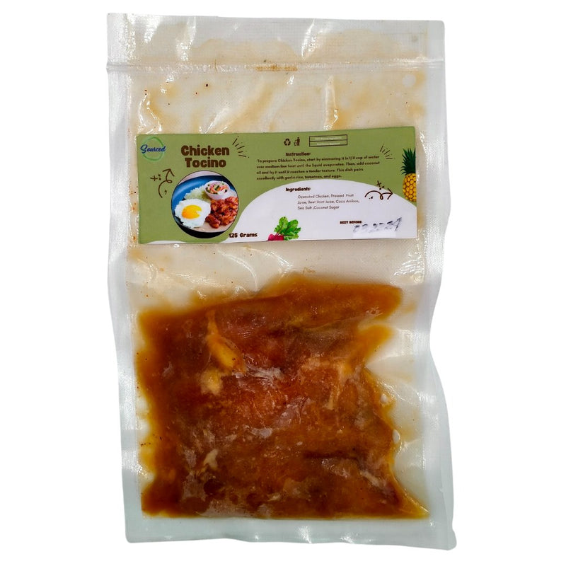 Sourced Chicken Tocino - Ready to Cook (125g) - Organics.ph