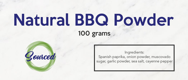 Sourced Natural Barbecue (BBQ) Powder (100g) - Organics.ph