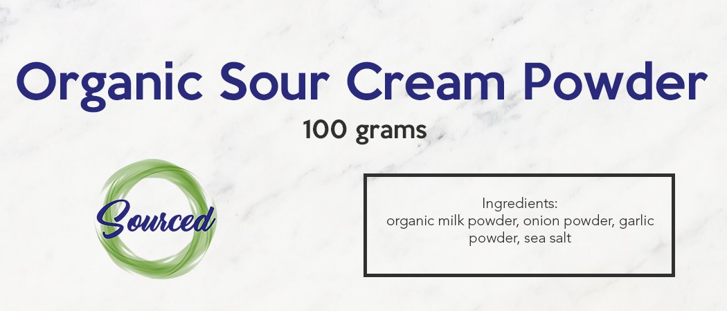 Sourced Organic Sour Cream Powder (100g)