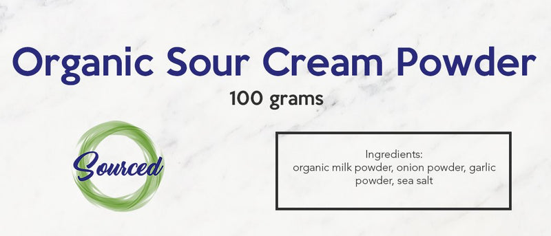 Sourced Organic Sour Cream Powder (100g) - Organics.ph